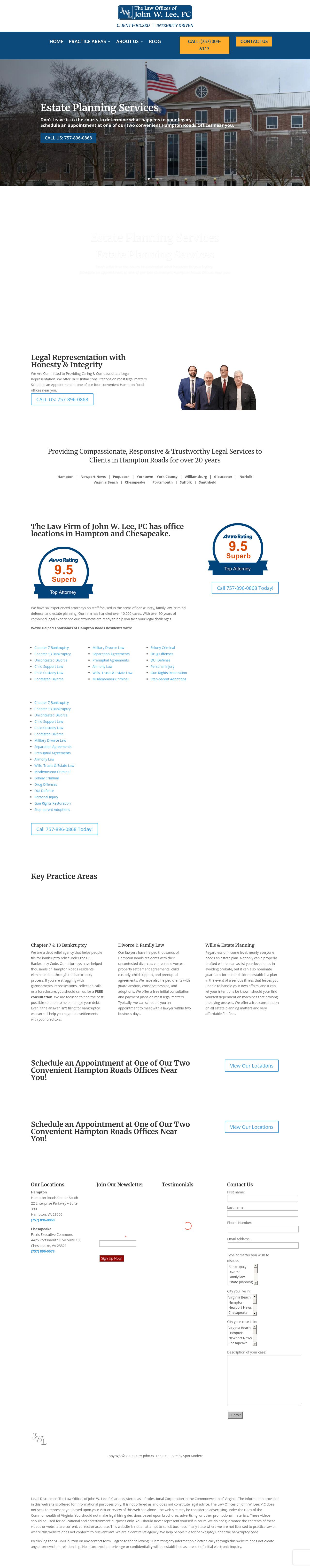 The Law Firm of John W. Lee, P.C. - Hampton VA Lawyers