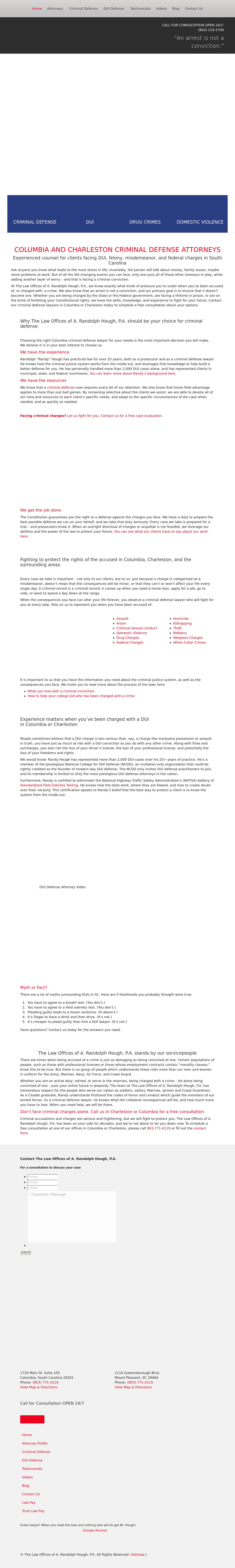 The Law Office of A. Randolph Hough P.A. - Columbia SC Lawyers