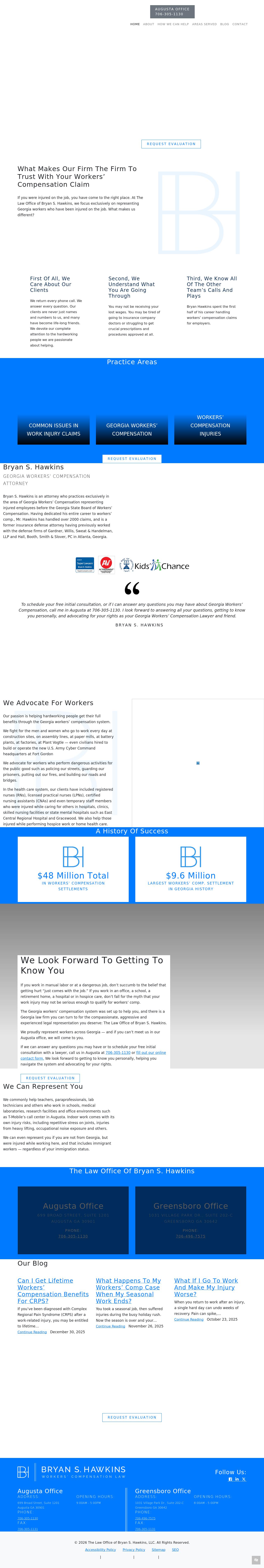 The Law Office of Bryan S. Hawkins - Augusta GA Lawyers