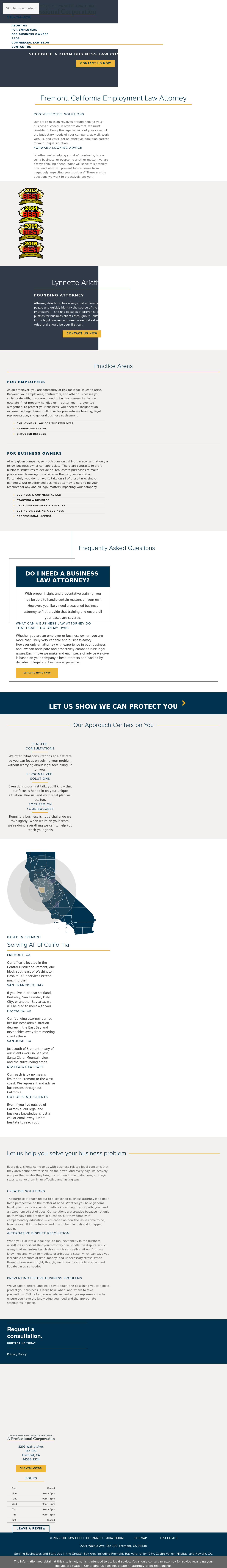 The Law Office of Lynnette Ariathurai, A Professional Corporation - Fremont CA Lawyers