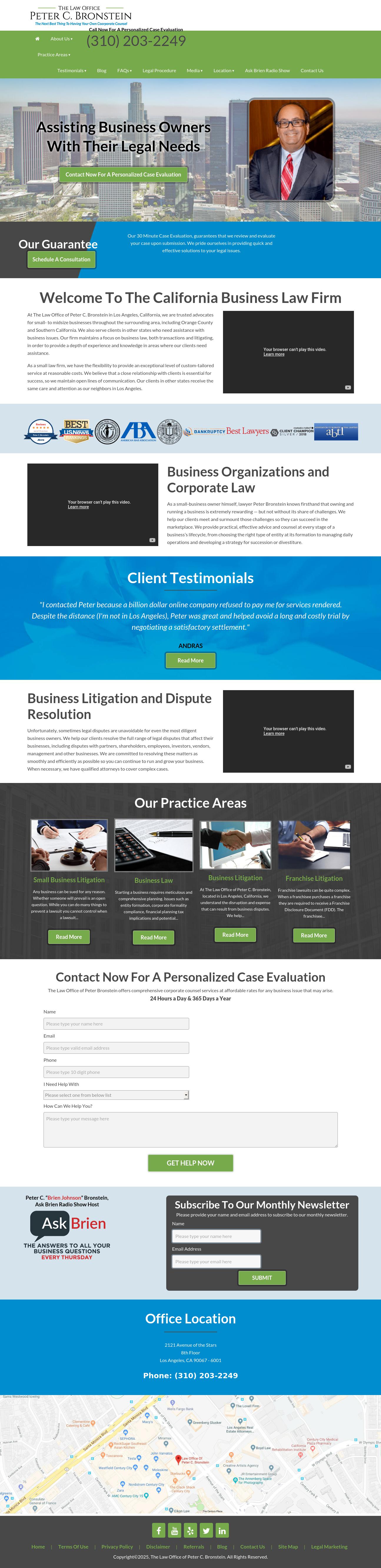 The Law Office of Peter C. Bronstein - Los Angeles CA Lawyers