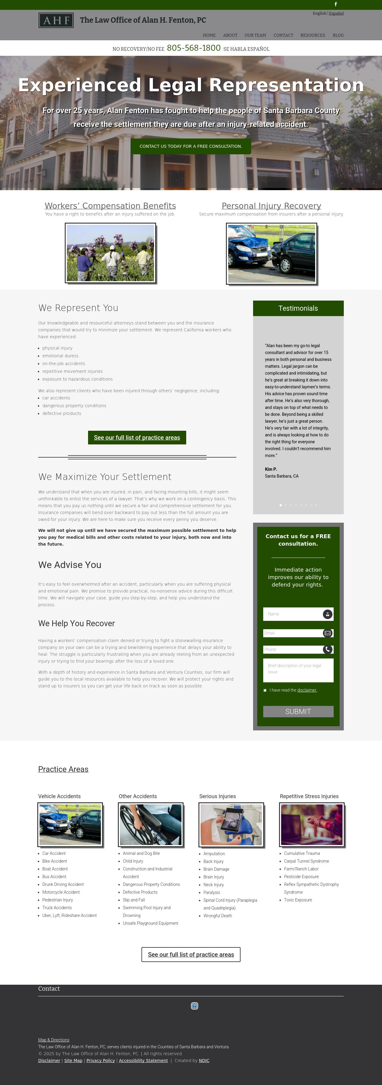 The Law Offices of Alan H. Fenton, a P.C. - Santa Barbara CA Lawyers