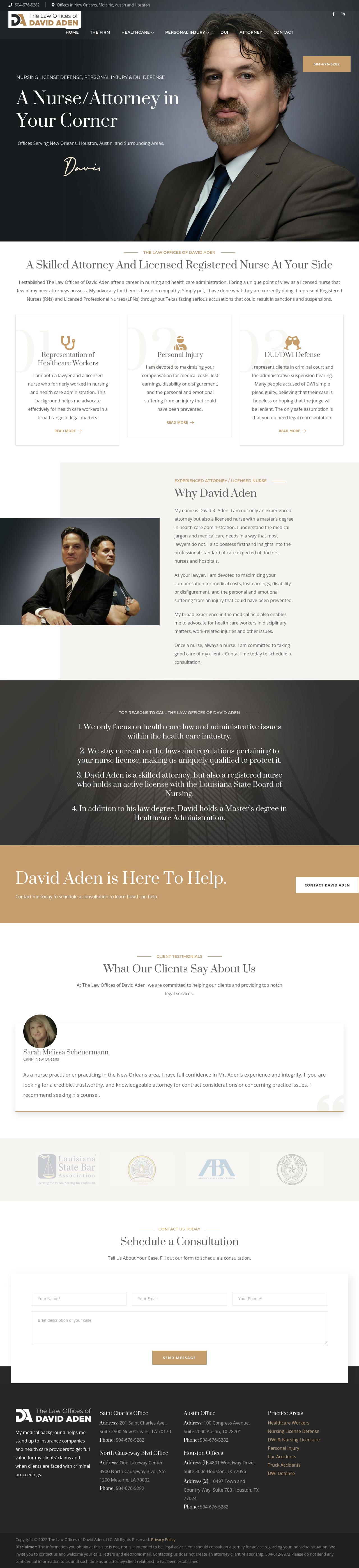 The Law Offices of David Aden - New Orleans LA Lawyers
