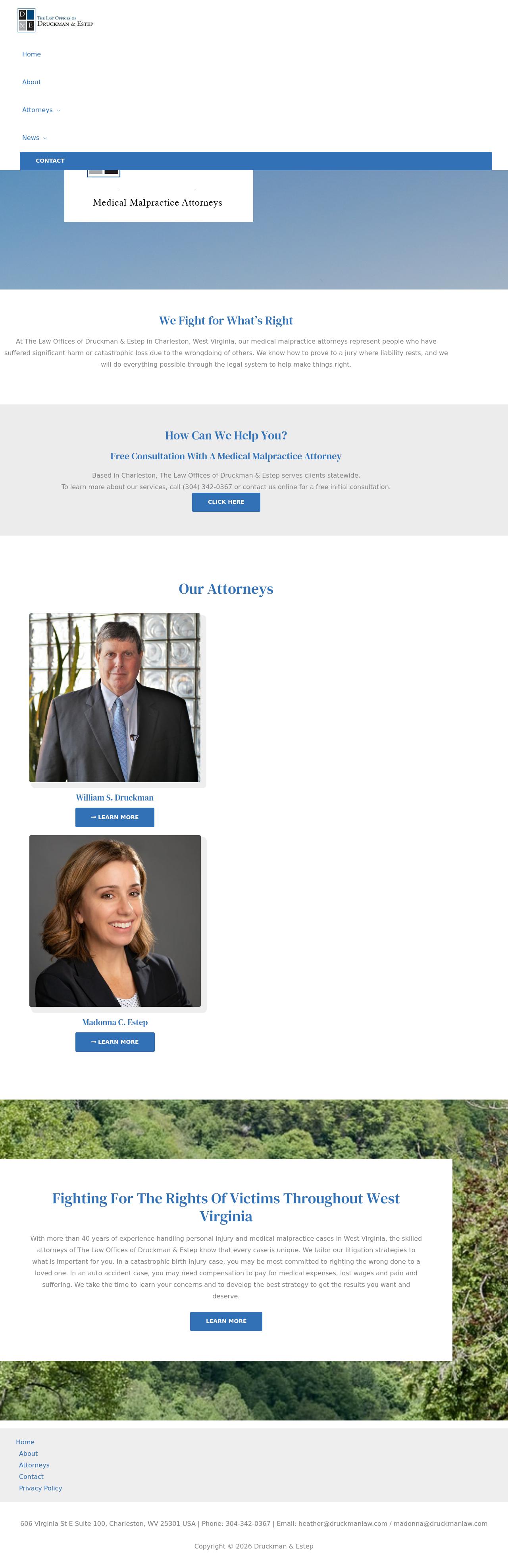 The Law Offices of Druckman & Estep - Charleston WV Lawyers