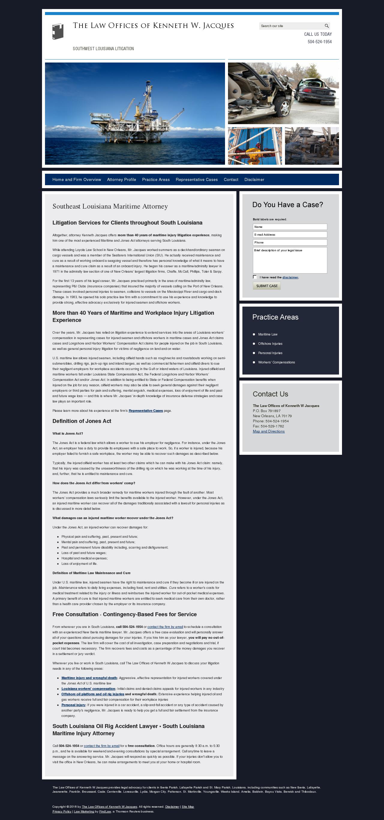 The Law Offices of Kenneth W Jacques - New Orleans LA Lawyers