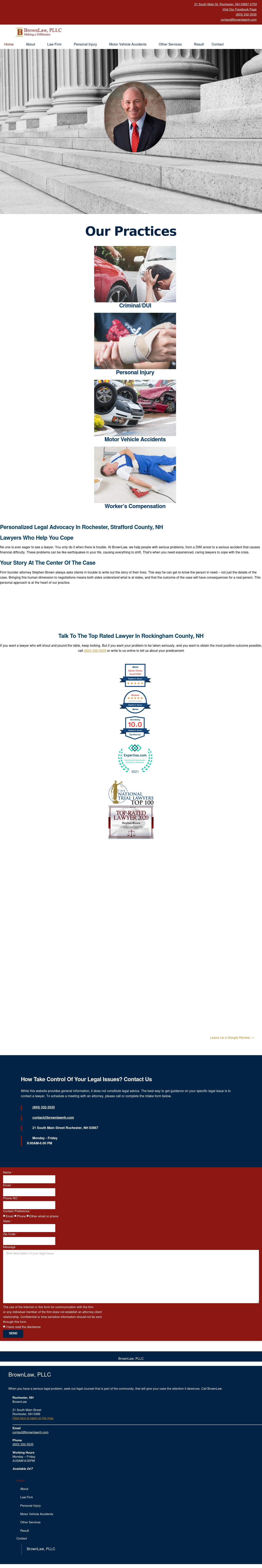 The Law Offices of Stephen C. Brown & Associates - Rochester NH Lawyers