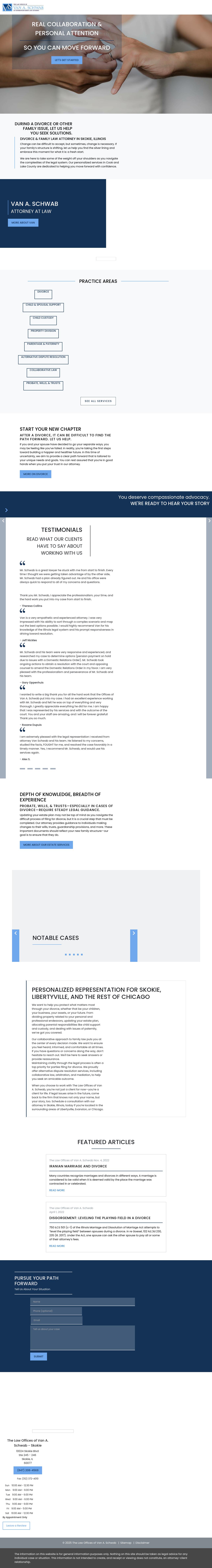 The Law Offices of Van A. Schwab - Chicago IL Lawyers