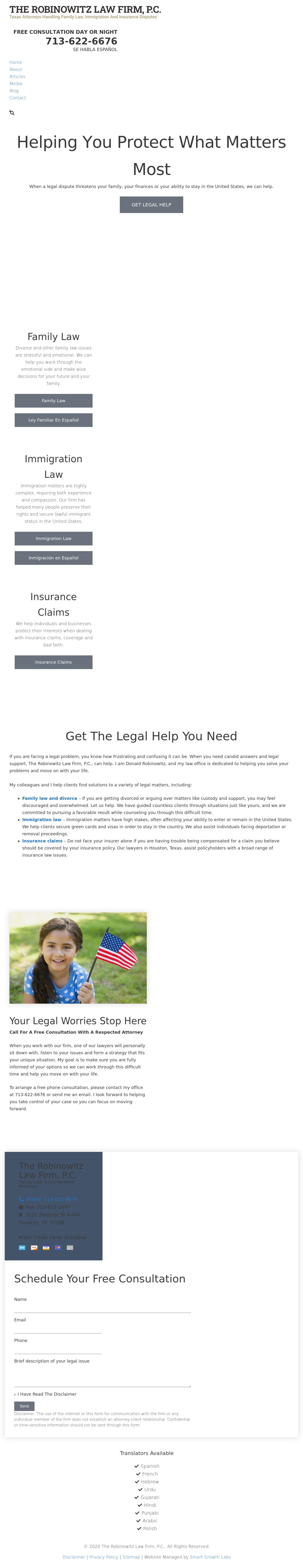 The Robinowitz Law Firm, P.C. - Houston TX Lawyers