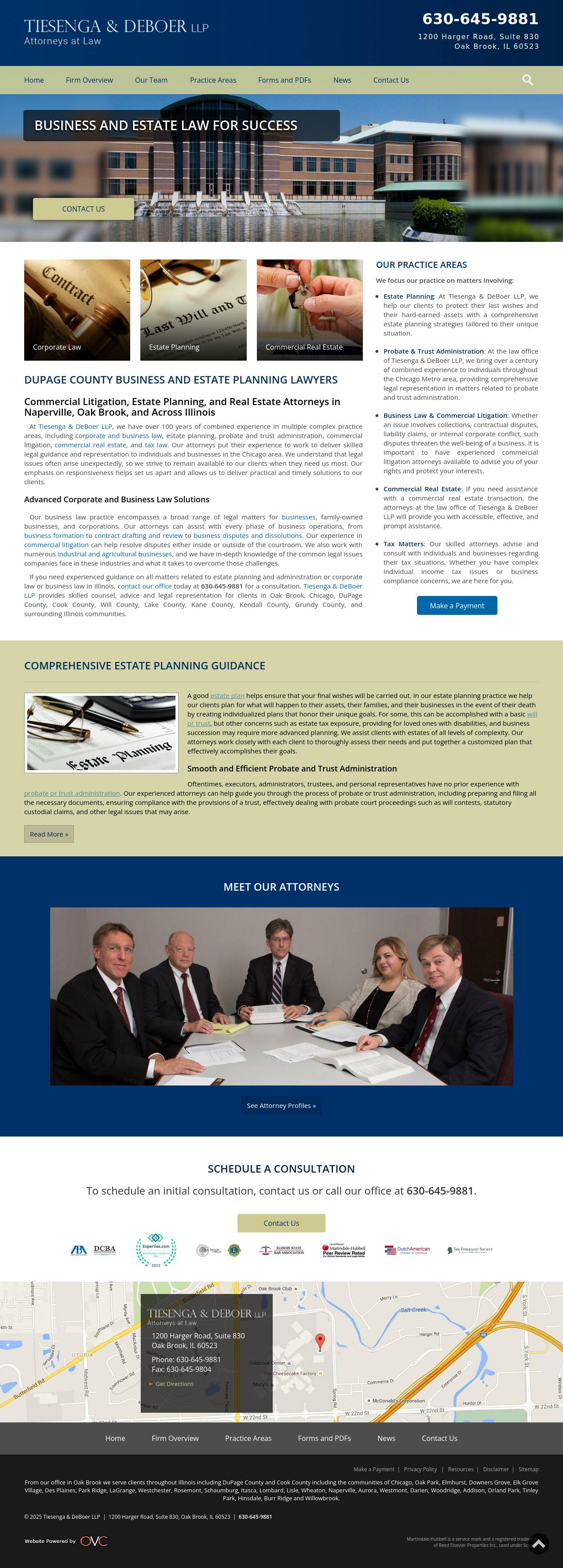 Tiesenga Reinsma & DeBoer LLP - Oak Brook IL Lawyers