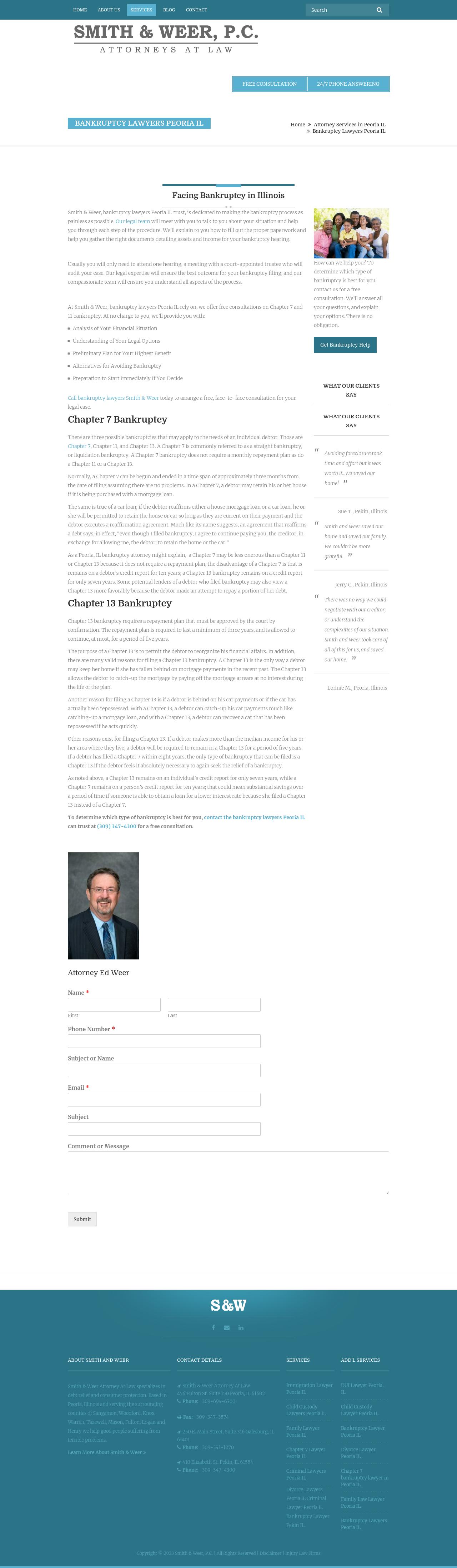 W. Edgar Weer, Jr. - Peoria IL Lawyers