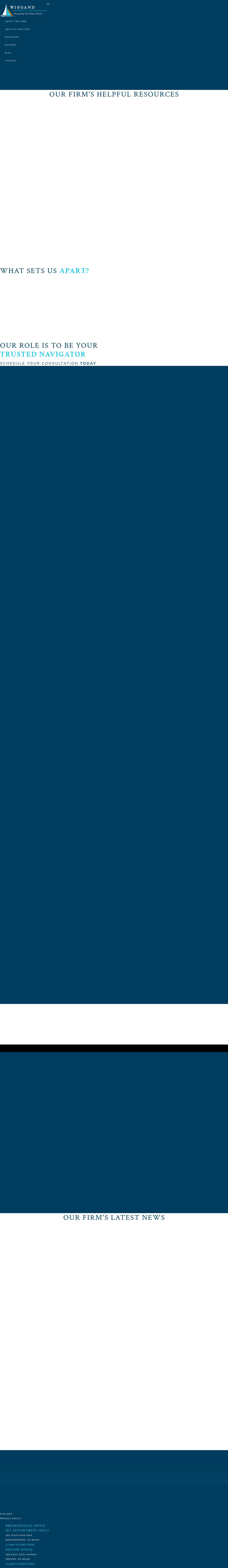 Wiegand Attorneys & Counselors LLC - Breckenridge CO Lawyers