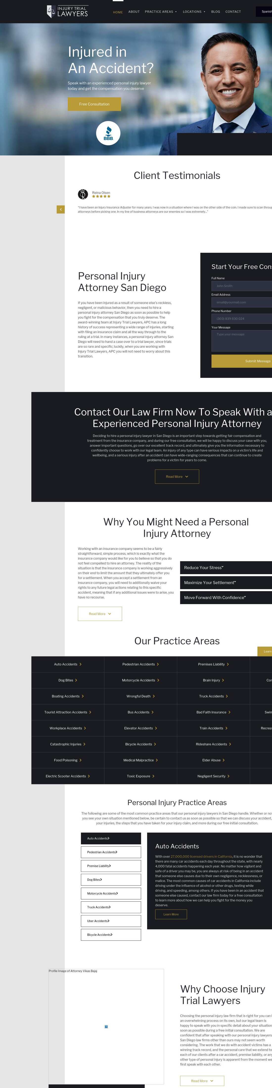 Injury Trial Lawyers APC - San Diego CA Lawyers