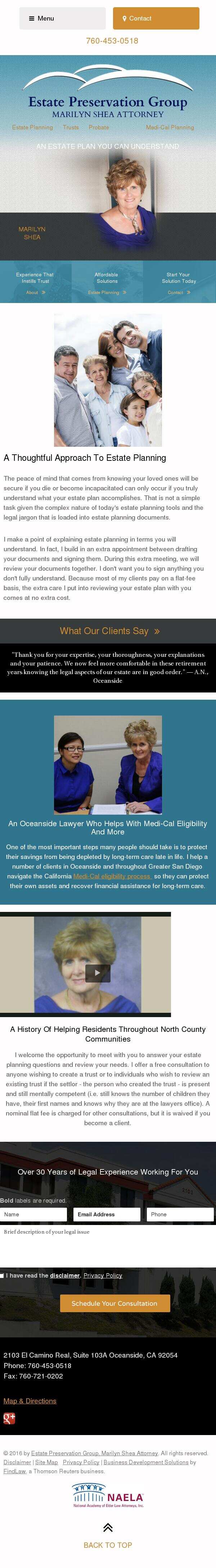 Marilyn Shea - Oceanside CA Lawyers