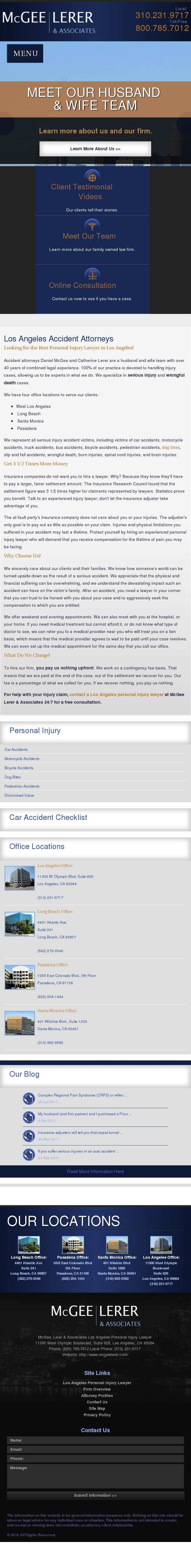 McGEE, LERER & Associates - Long Beach CA Lawyers