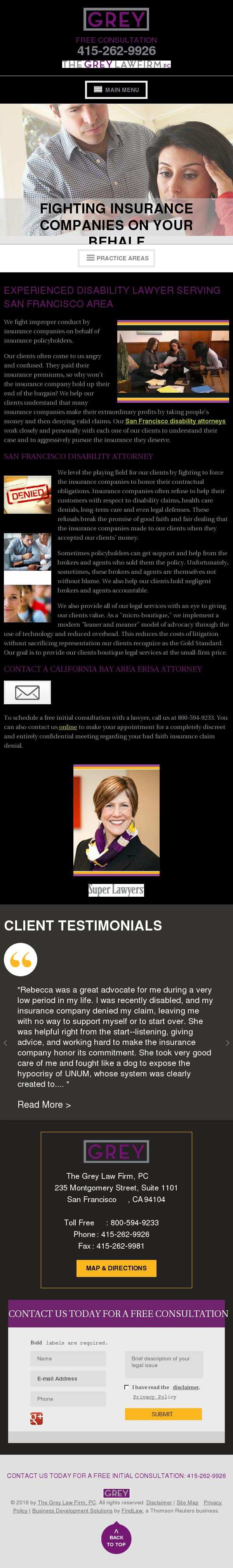 The Grey Law Firm, PC - San Francisco CA Lawyers